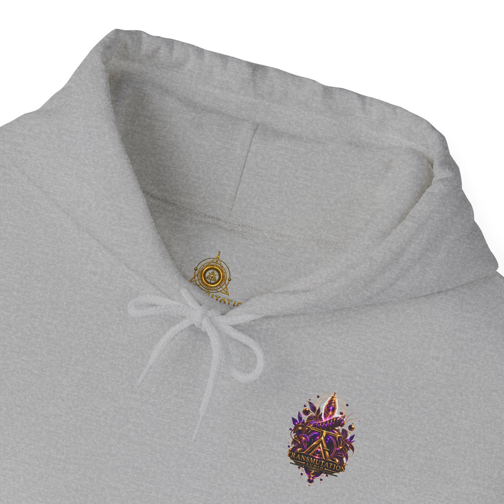 Butterfly Transformation Hoodie — Purple Gothic Metamorphosis Sweatshirt