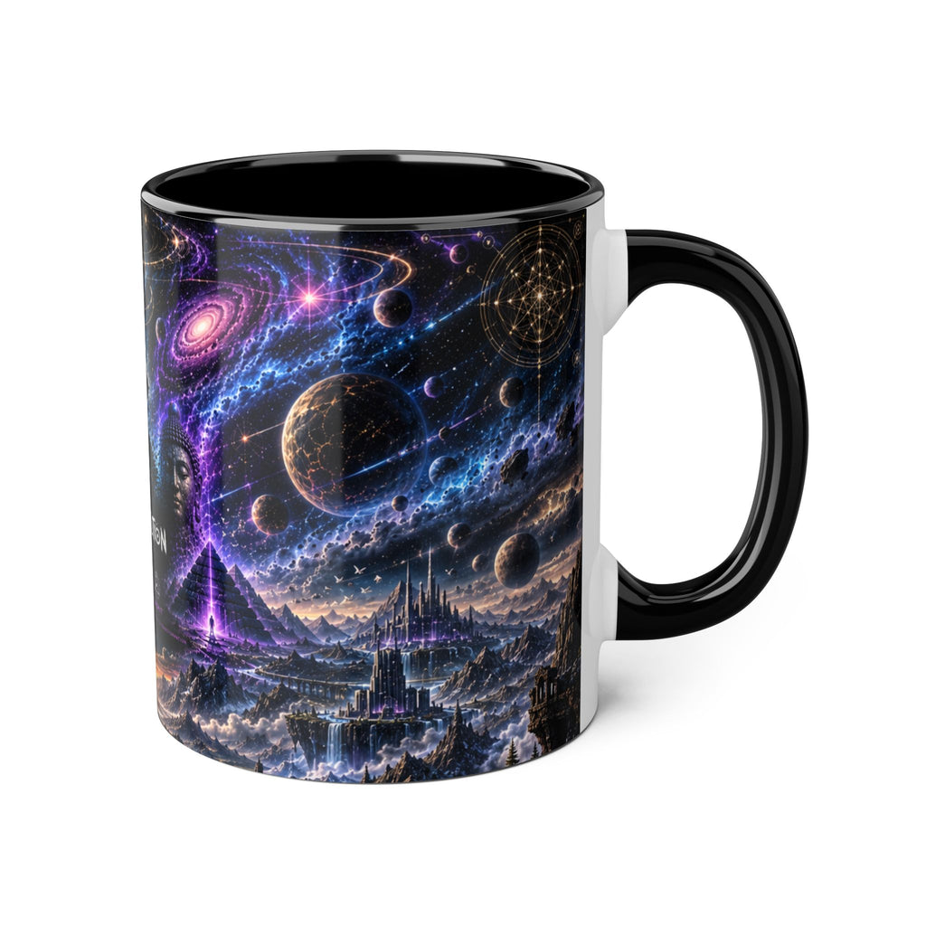 Transmutation Galaxy Coffee Mug — Psychedelic Cosmic Art 11oz Accent Mug