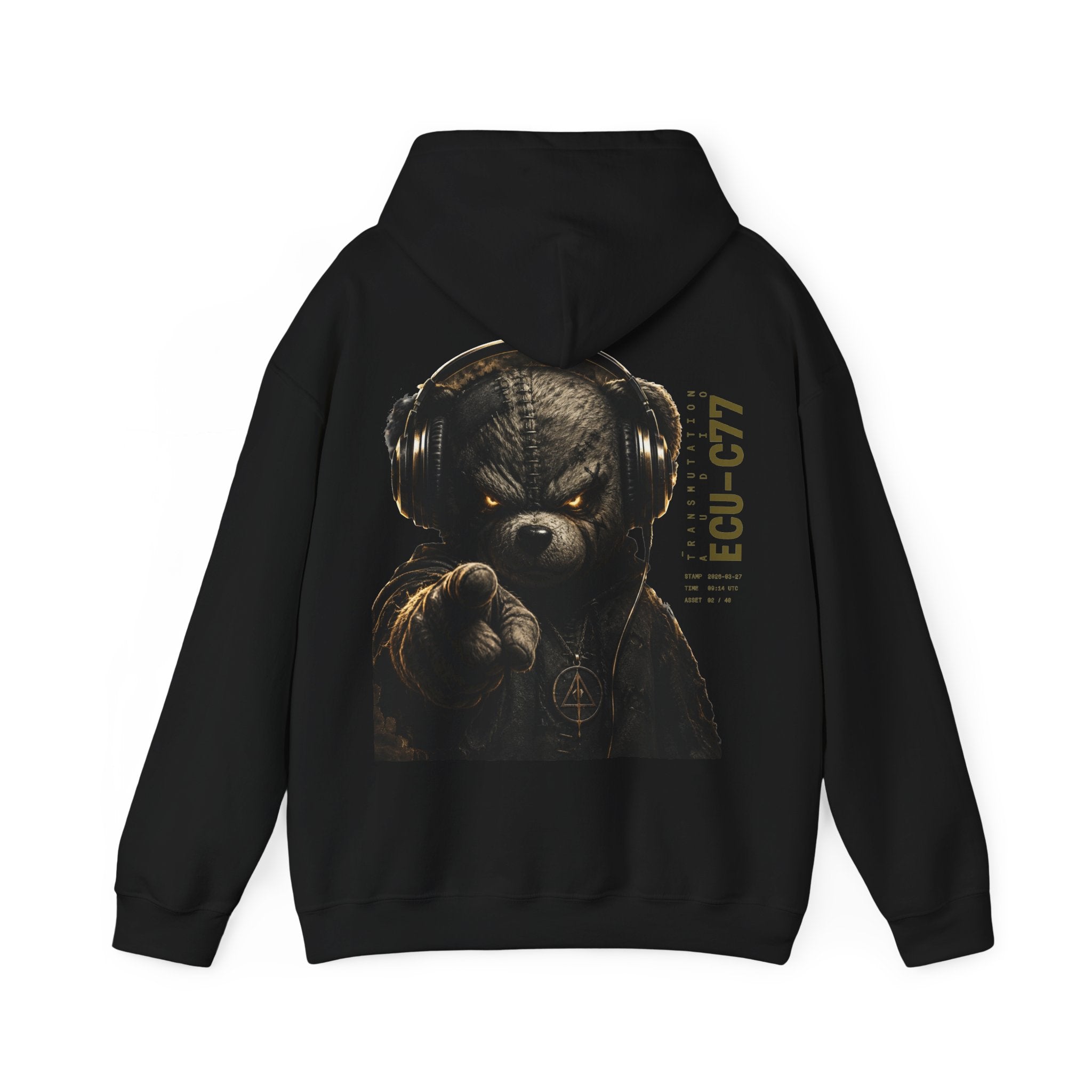Hoodie - Tactical Teddy Pointing Graphic Pullover (‘We Collect’)