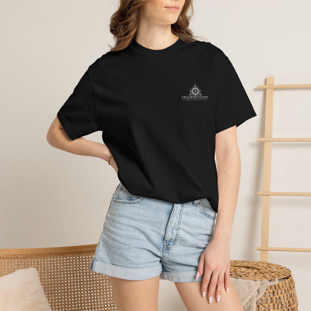 Minimal Compass Logo T-Shirt — Small Chest Graphic, Nautical Adventure Tee