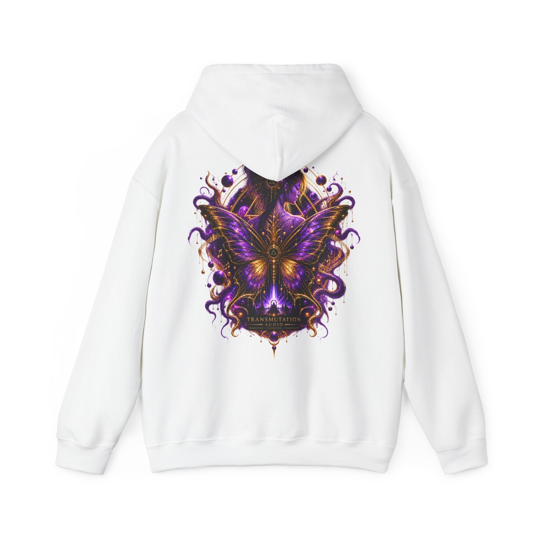 Butterfly Tranformation Hoodie — Purple Gothic Butterfly Backprint Sweatshirt