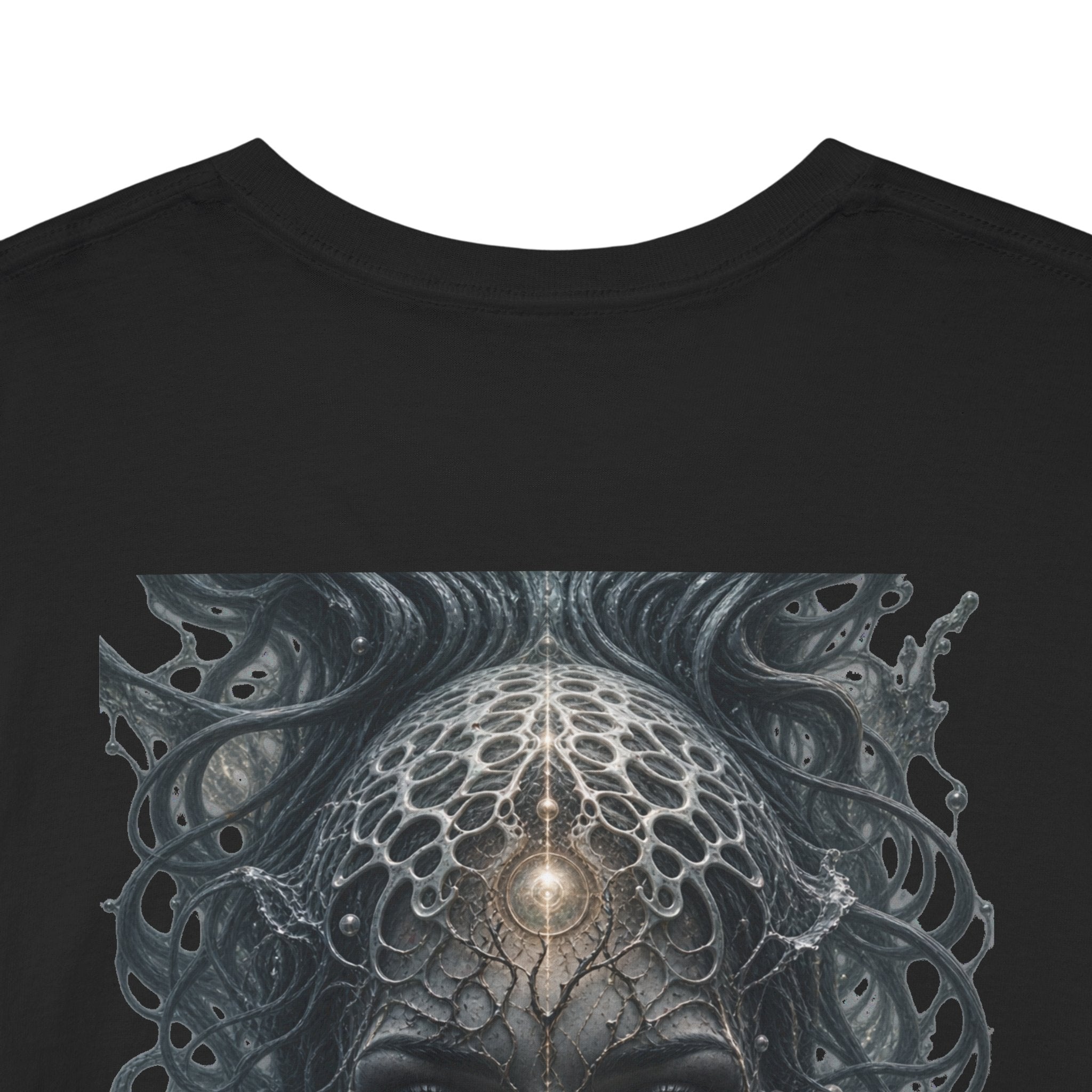 Medusa Biomech Portrait T-Shirt — Gothic Sci‑Fi Art Tee