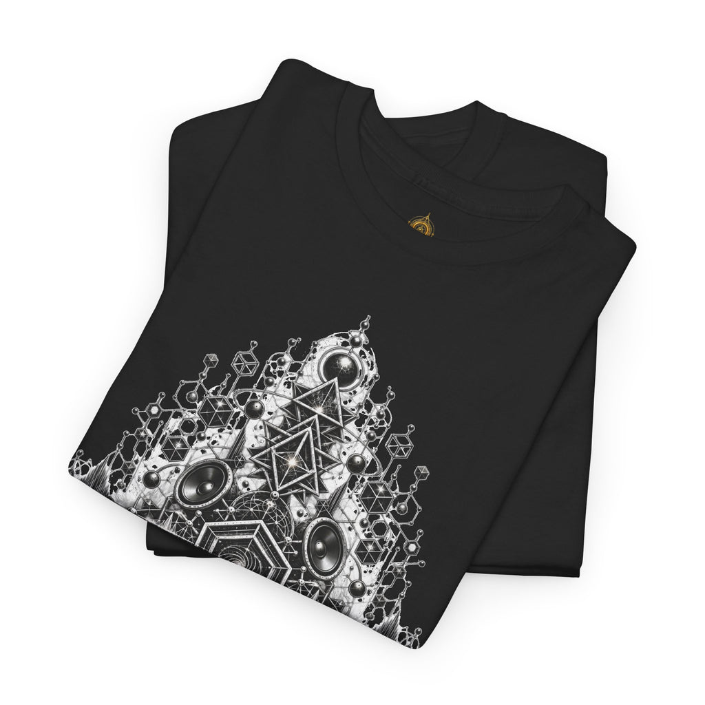 Geometric Mandala Pattern T-Shirt  Symmetrical  Design