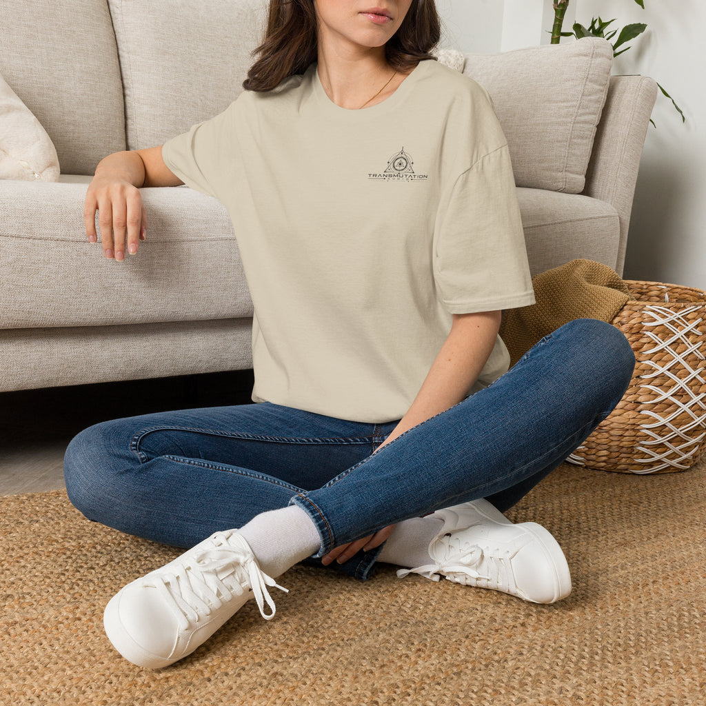 Transmutation Minimal Logo T-Shirt — Spiritual Geometry Tee