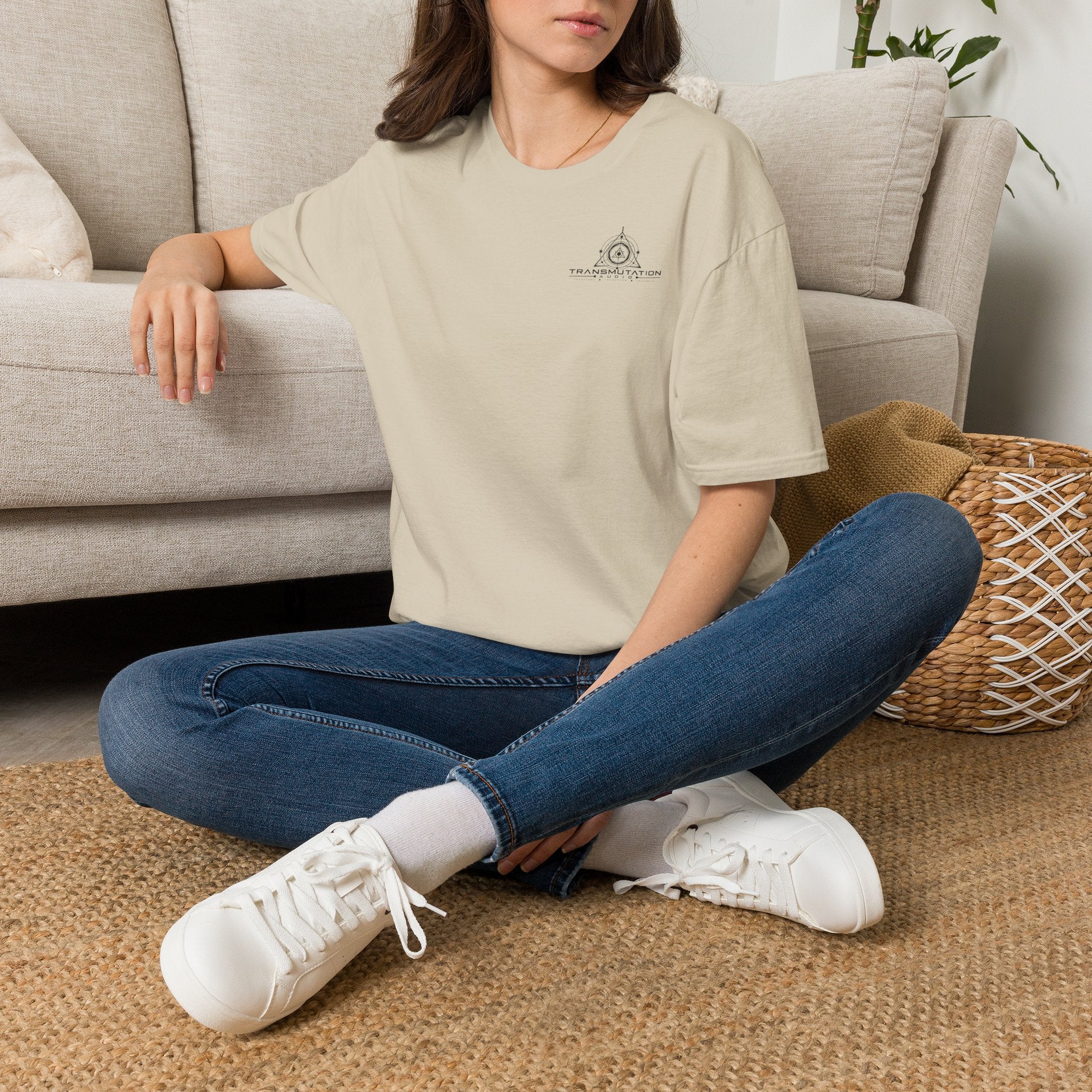 Transmutation Minimal Logo T-Shirt — Spiritual Geometry Tee