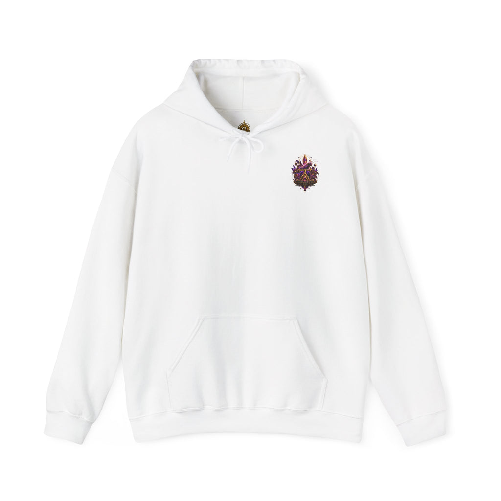Mystic Purple Butterfly Hoodie — Ornate Gothic Butterfly Graphic Sweatshirt