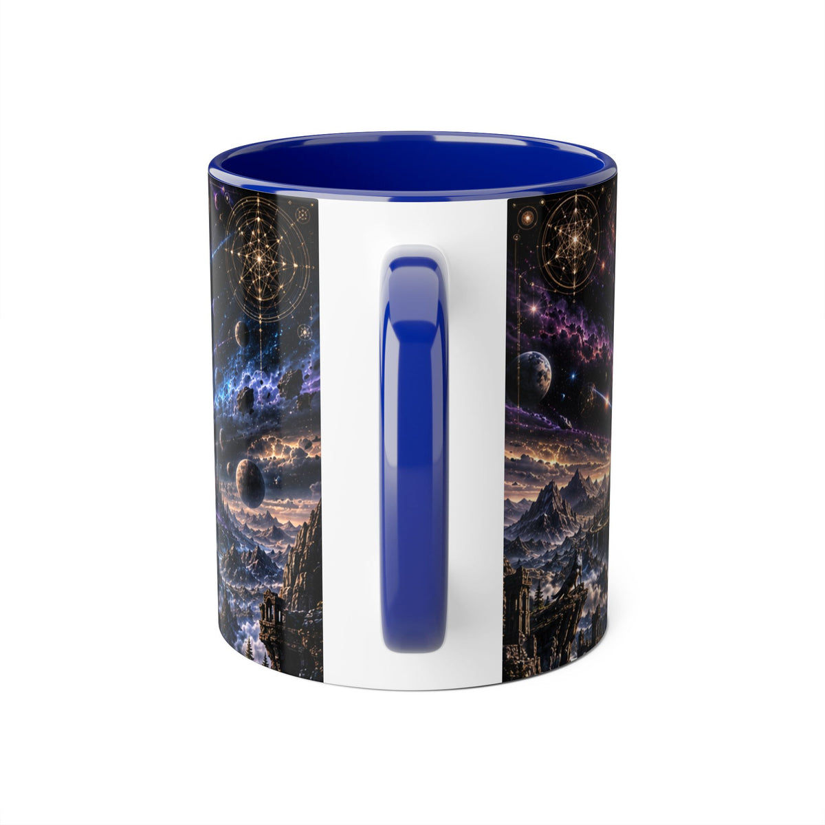 Transmutation Galaxy Coffee Mug — Psychedelic Cosmic Art 11oz Accent Mug
