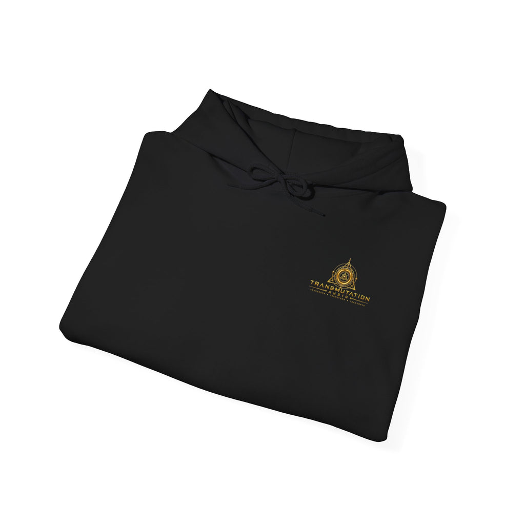 Occult Alchemist Hoodie — Mystical Gold Tarot-Style Backprint