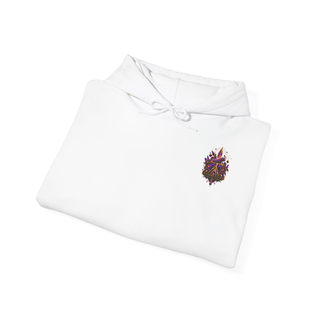 Mystic Purple Butterfly Hoodie — Ornate Gothic Butterfly Graphic Sweatshirt