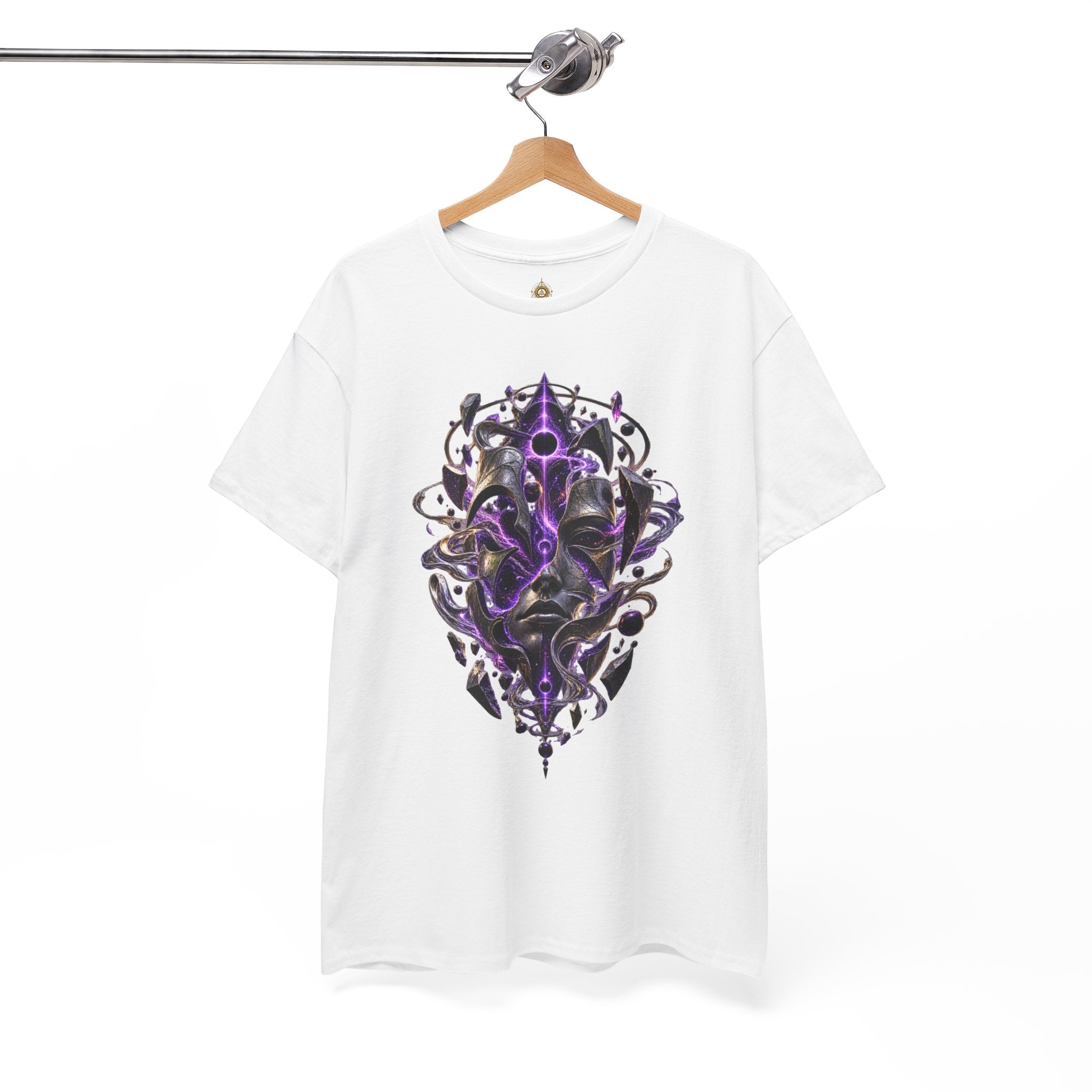 Gothic Occult T Shirt  Dark Mystical Graphic Tee  Purple Psychedelic Alternative Shirt