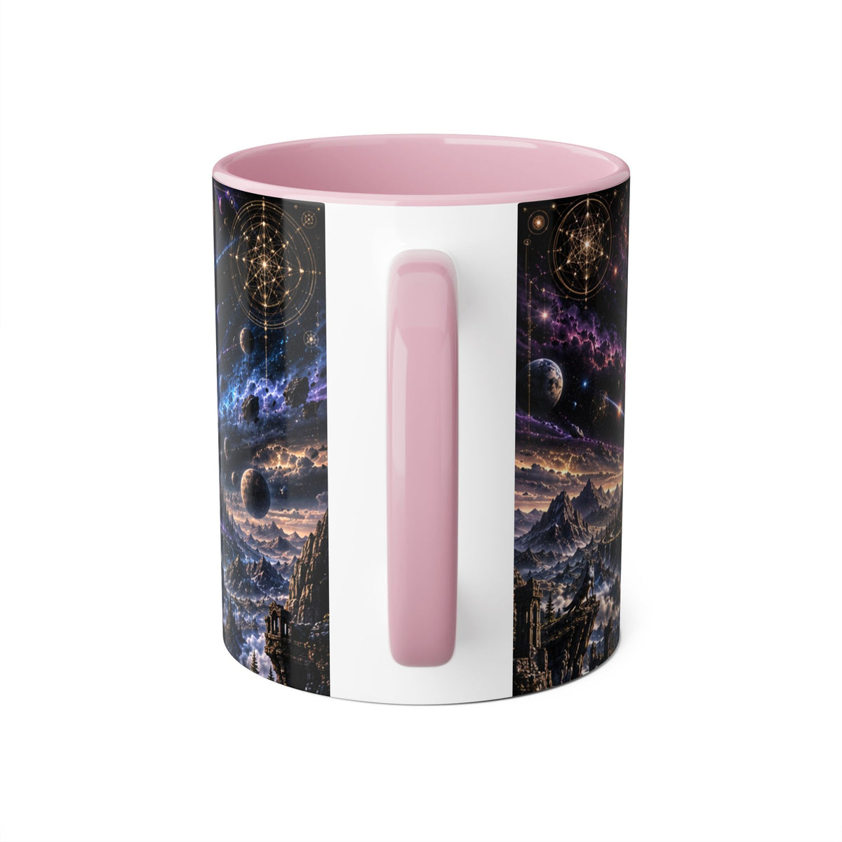 Transmutation Galaxy Coffee Mug — Psychedelic Cosmic Art 11oz Accent Mug