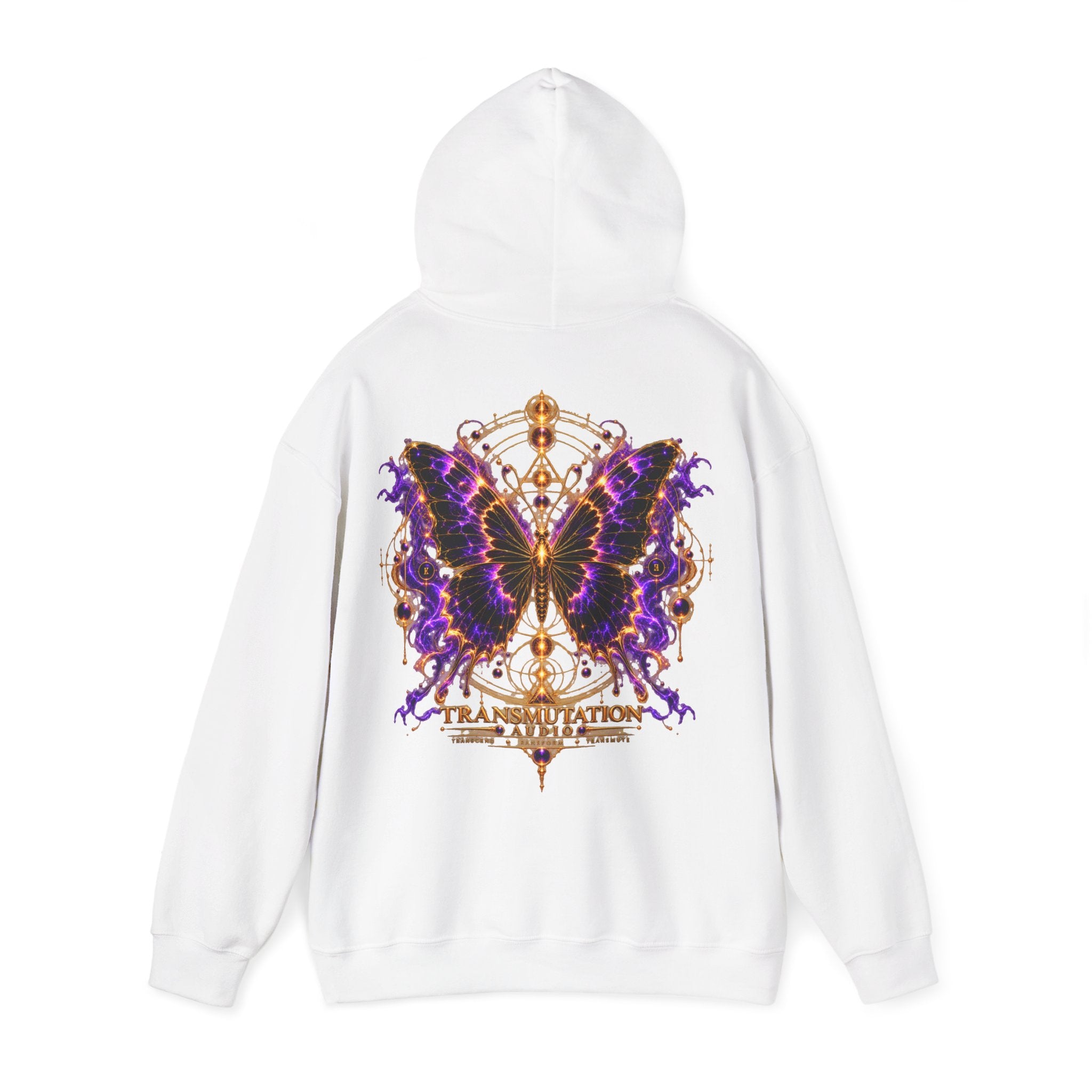 Butterfly Transformation Hoodie — Purple Gothic Metamorphosis Sweatshirt