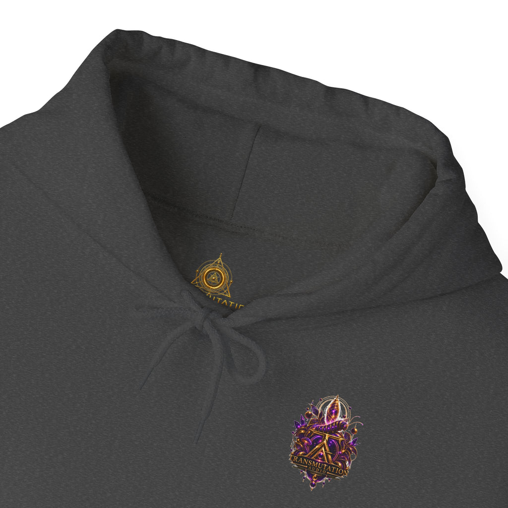 Butterfly Transformation Hoodie — Purple Gothic Metamorphosis Sweatshirt