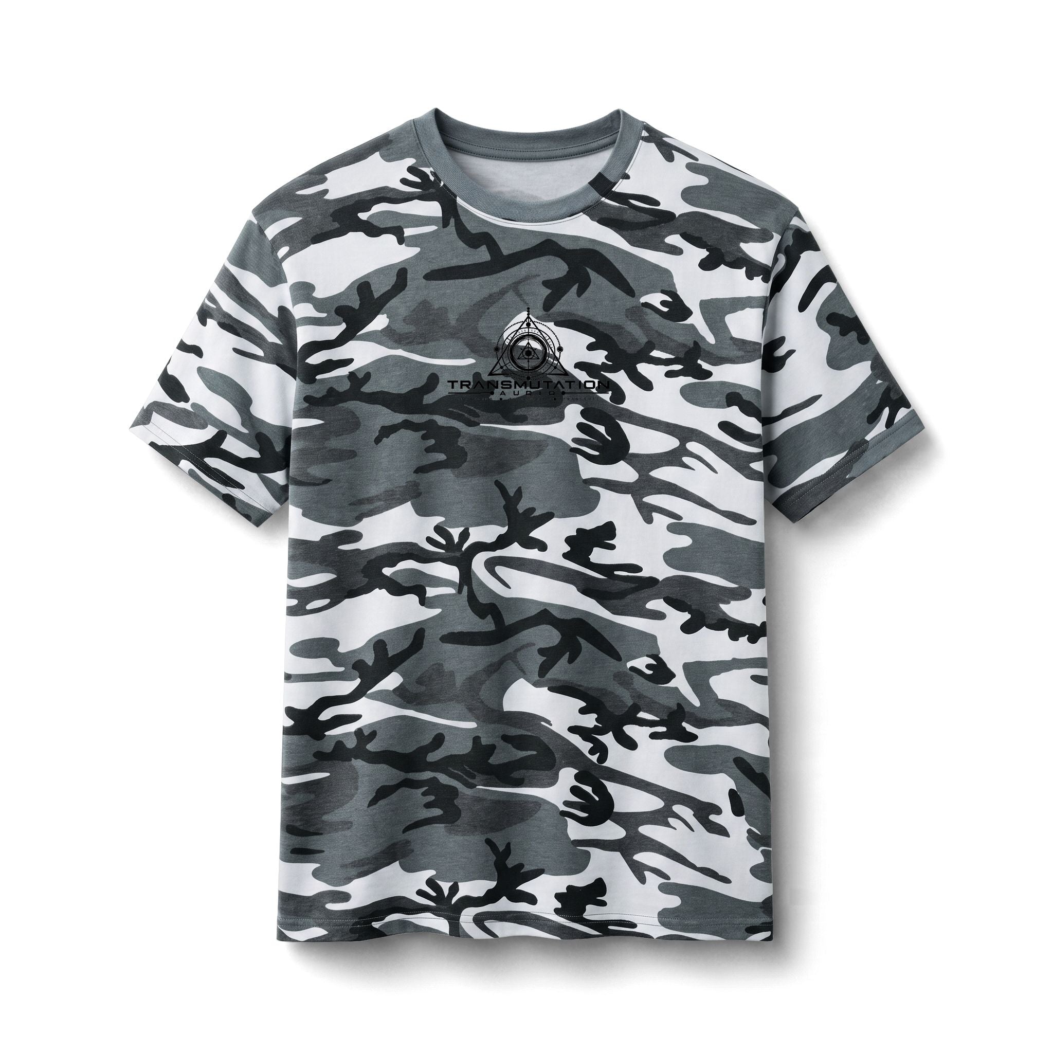 Camo Tee — Transmutation Scientific Logo Graphic