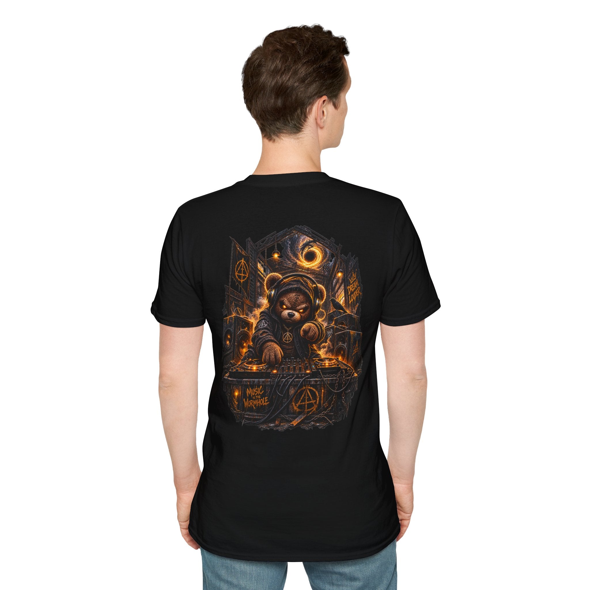 T-Shirt — Minimal Gold 'Transmutation' Alchemy Logo Chest Tee