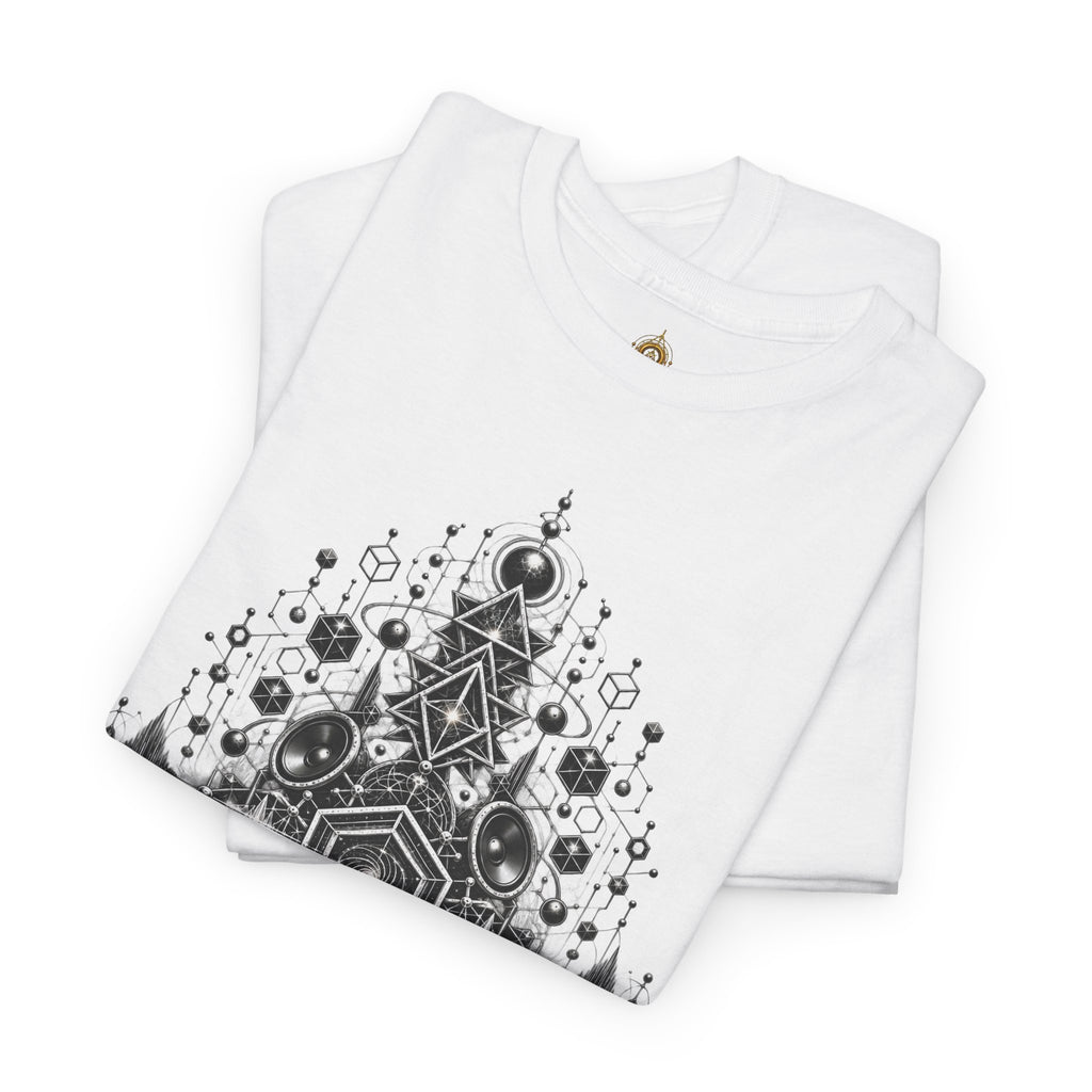 Geometric Mandala Pattern T-Shirt  Symmetrical  Design