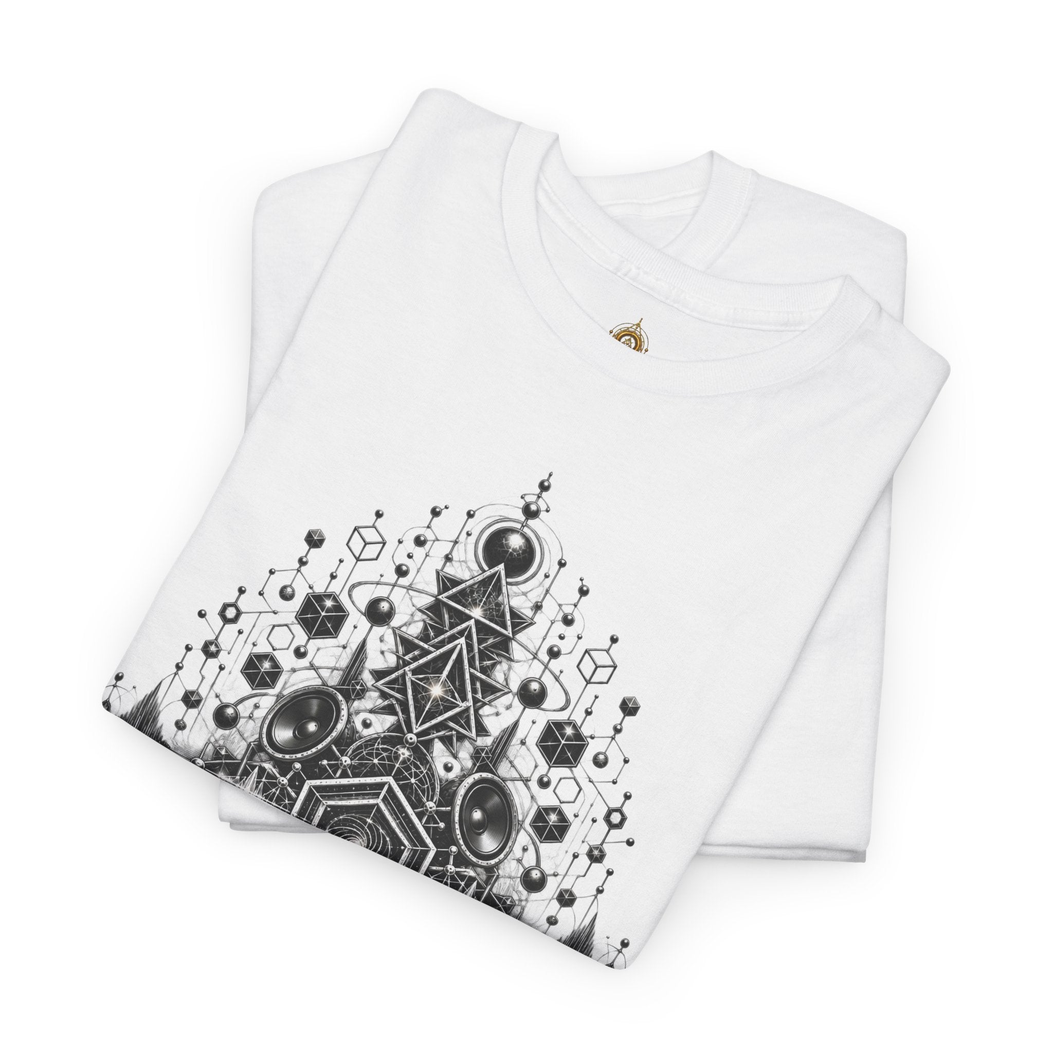 Geometric Mandala Pattern T-Shirt  Symmetrical  Design