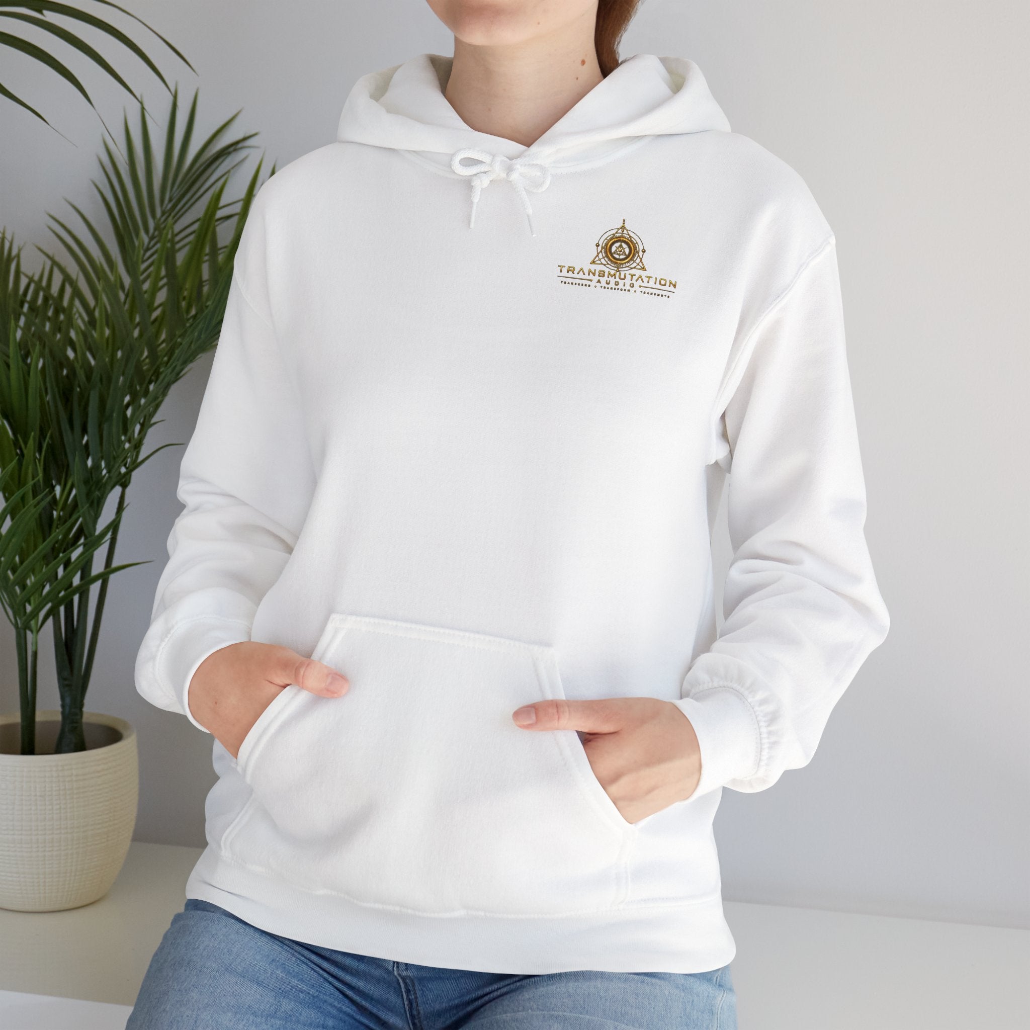Frequency temple Hoodie geometric Sacred Art Pullover
