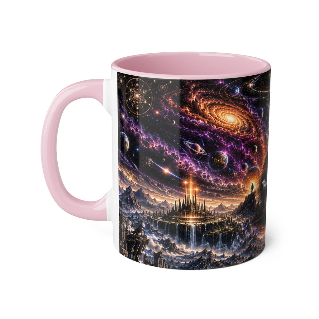 Transmutation Galaxy Coffee Mug — Psychedelic Cosmic Art 11oz Accent Mug