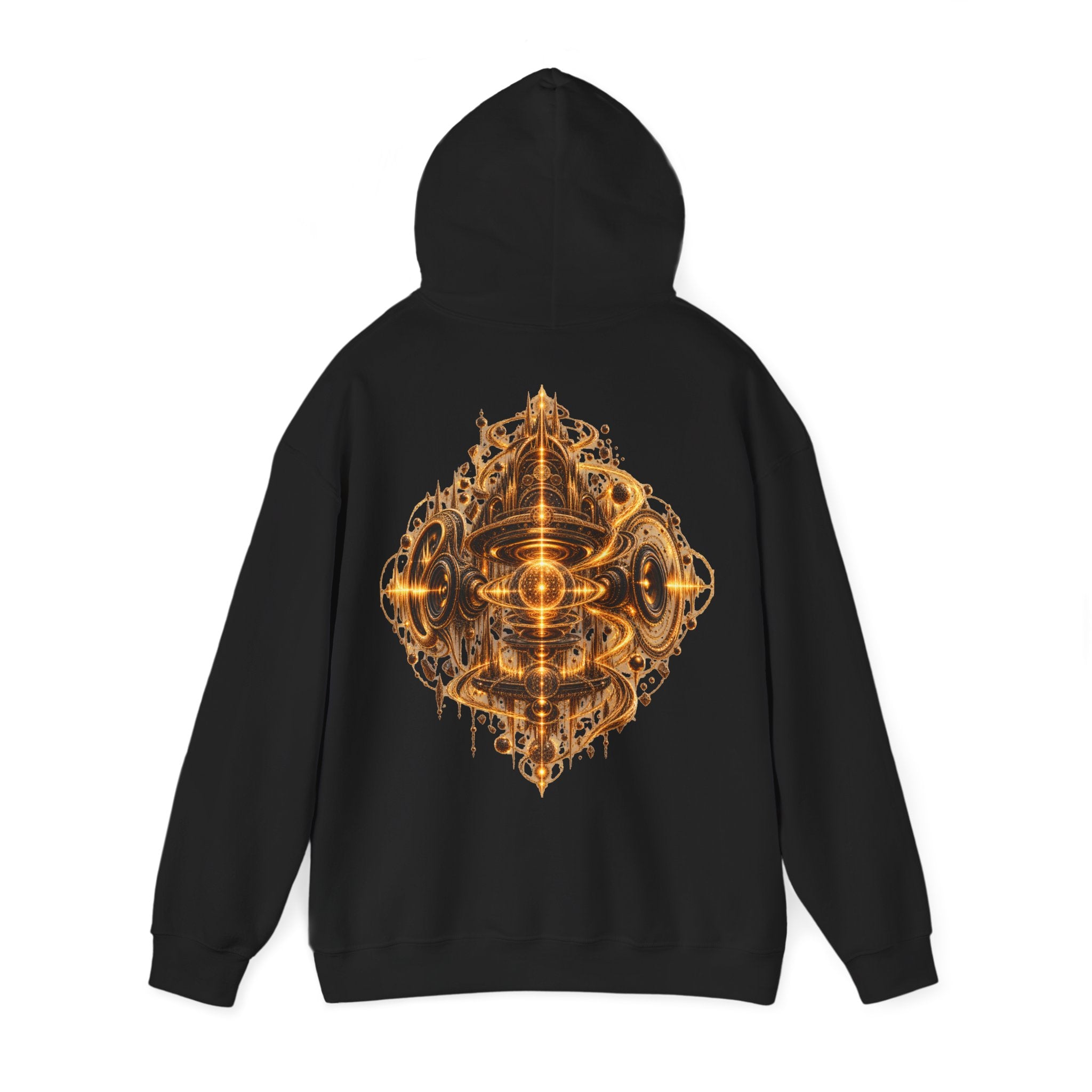 Frequency temple Hoodie geometric Sacred Art Pullover