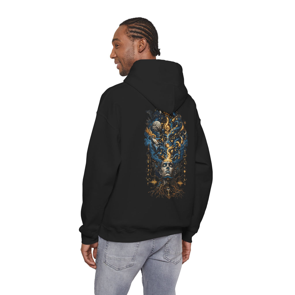 Mystic Musician Hoodie — Surreal Golden Treble Clef Art Sweatshirt