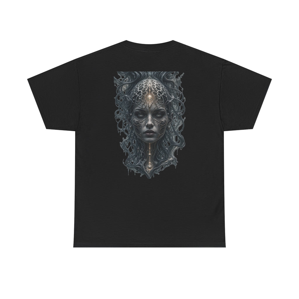 Medusa Biomech Portrait T-Shirt — Gothic Sci‑Fi Art Tee