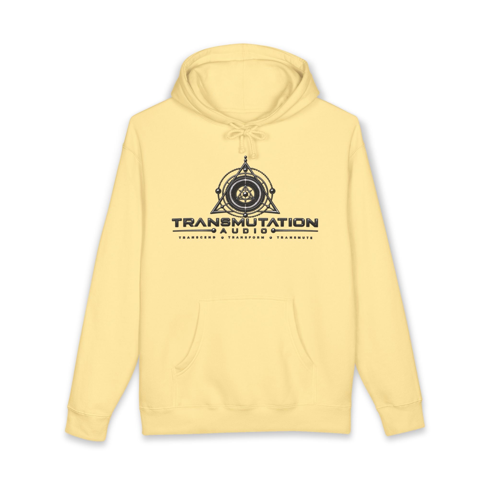 Transmutation Audio Logo Hoodie — Minimalist Music Brand Pullover