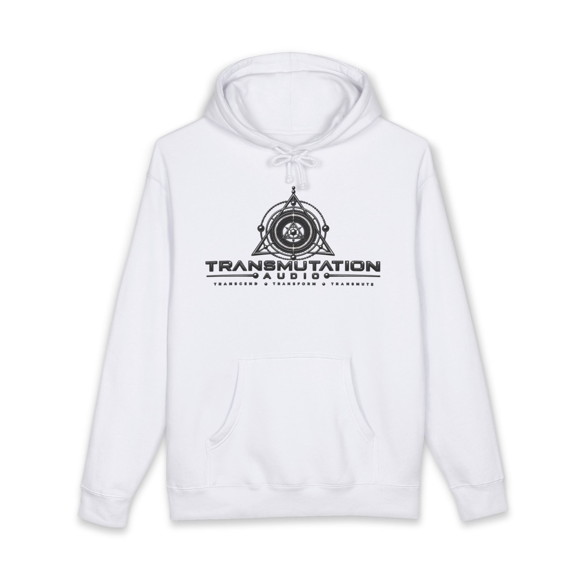Transmutation Audio Logo Hoodie — Minimalist Music Brand Pullover