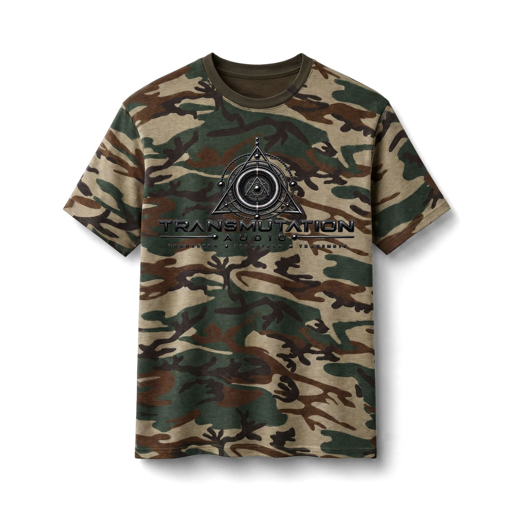 Camo Tee — 'Transmutation' Graphic Military-Style Cotton T-Shirt