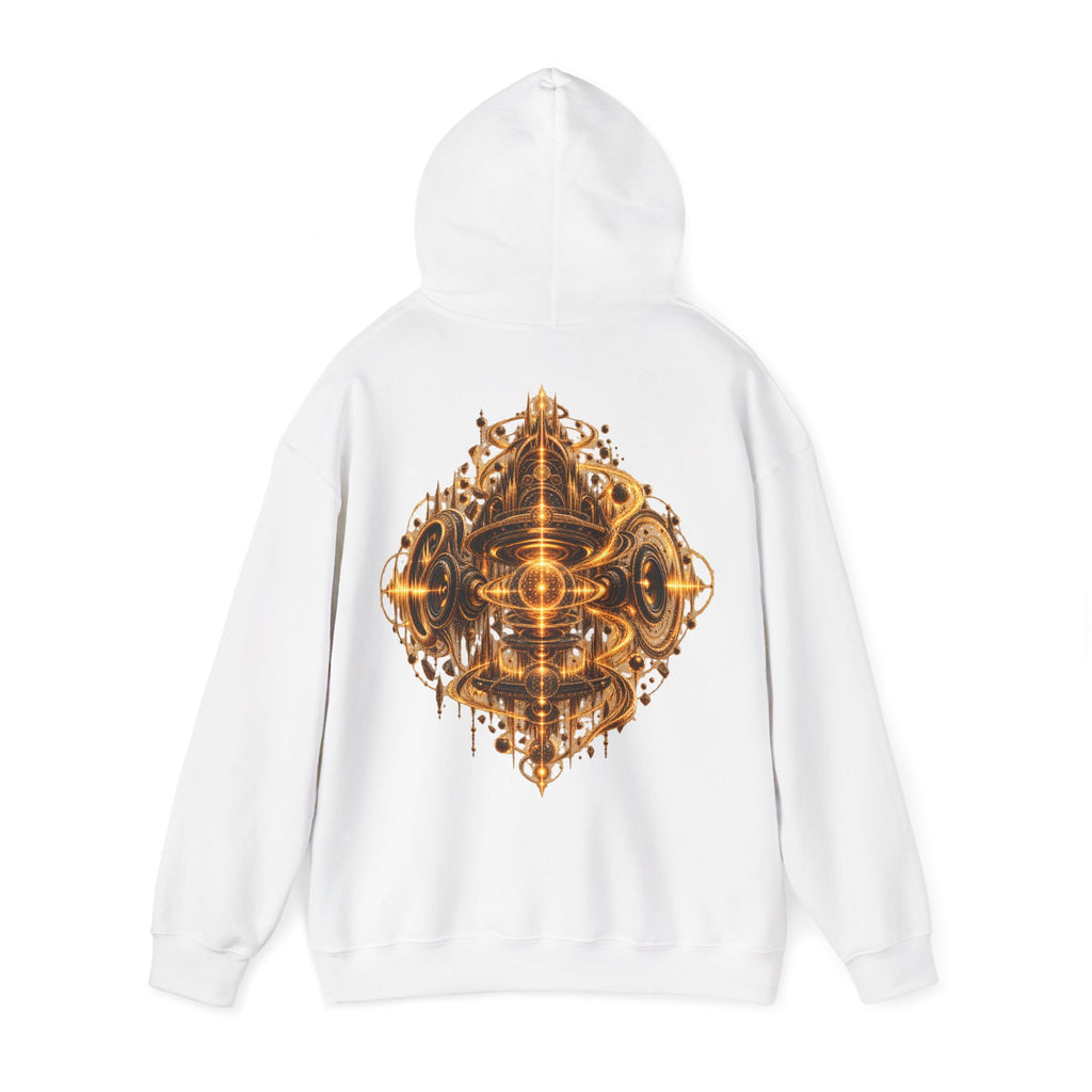 Frequency temple Hoodie geometric Sacred Art Pullover