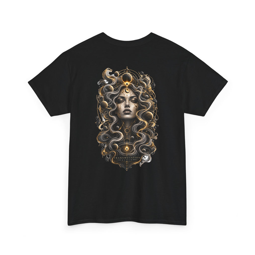 Medusa Mythology T‑Shirt — Gothic Medusa Art Tee (Snake Hair Portrait)
