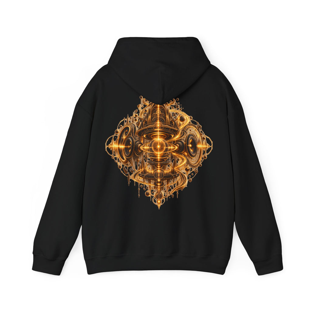 Frequency temple Hoodie geometric Sacred Art Pullover