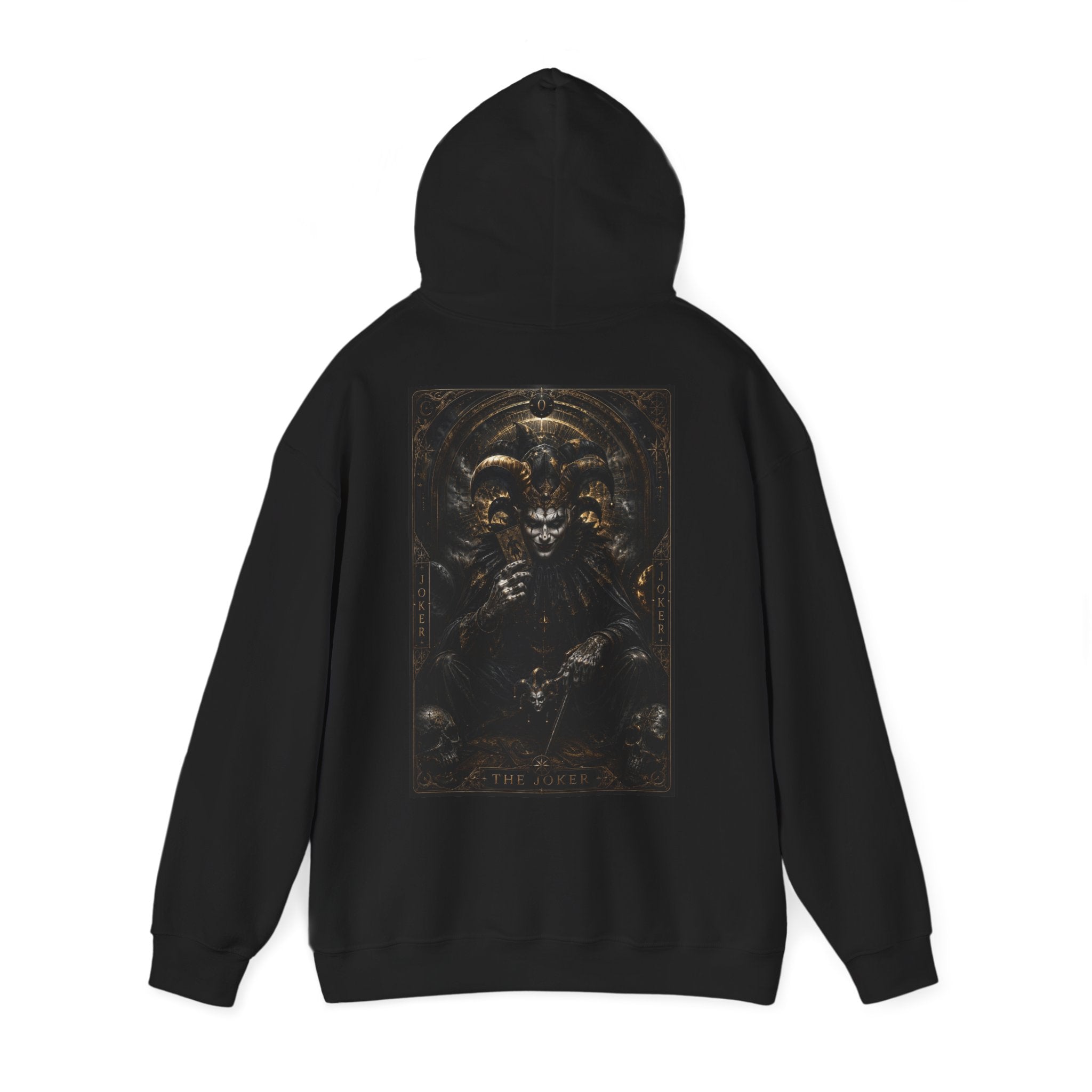 Hoodie – Dark King Throne Graphic Pullover (Gothic Skull Art)