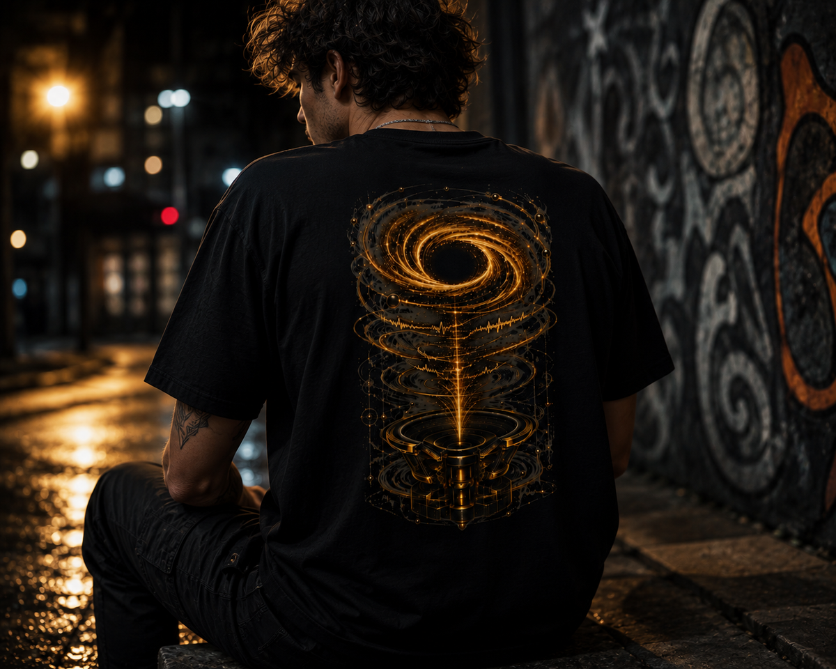 Wormhole T-Shirt — Golden Transmutation Audio Tee