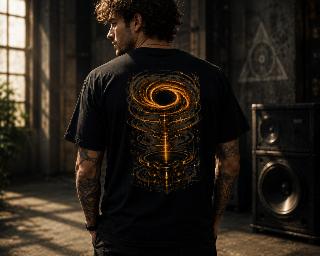 Wormhole T-Shirt — Golden Transmutation Audio Tee