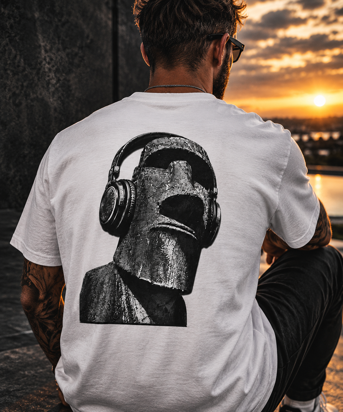 Easter Island Transmutation Minimalist Logo T-Shirt