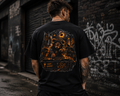 Dark Teddy Bear Night Scene with 'Little Monster DJ' Back Tee — Transmutation