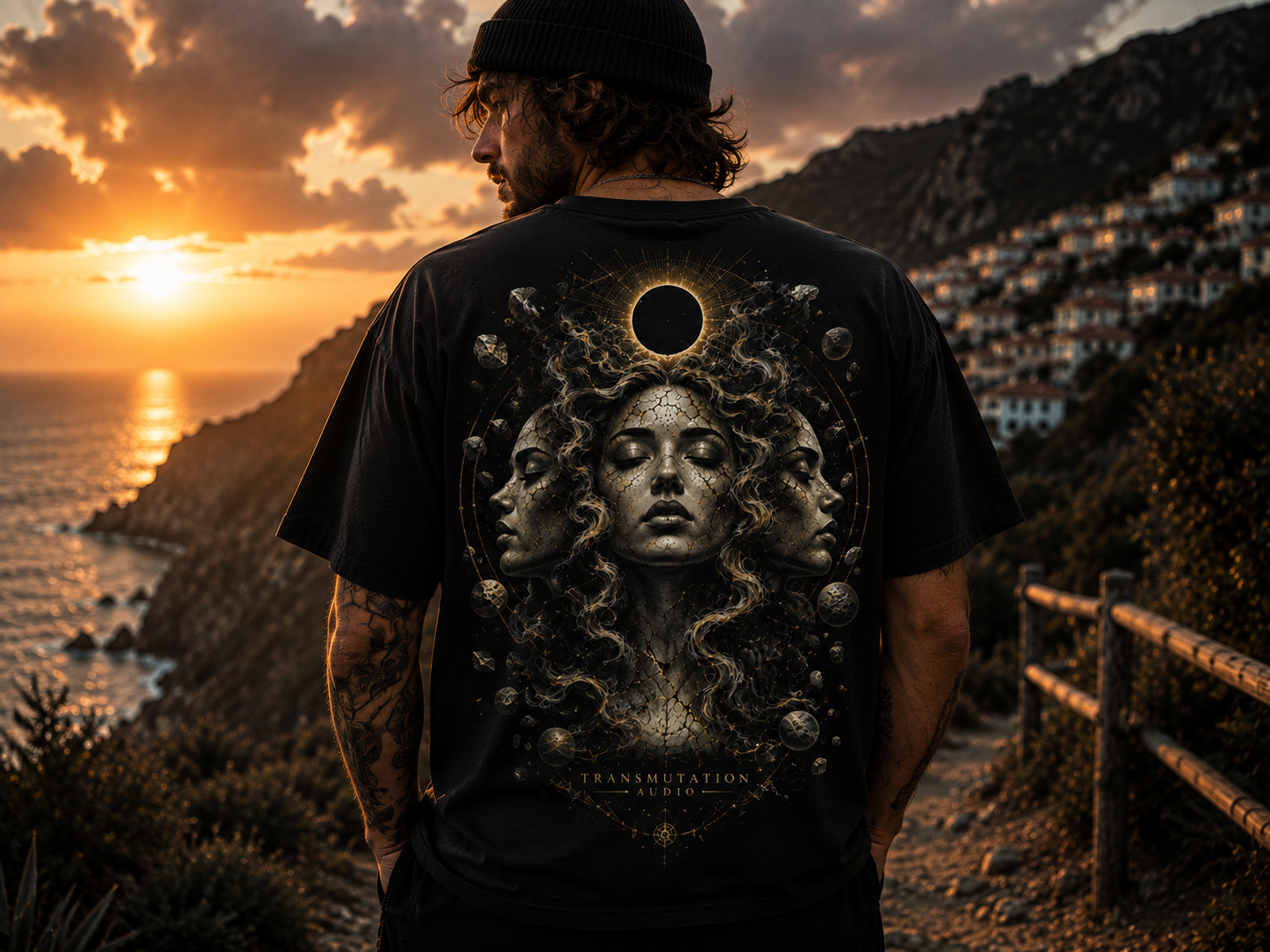 Mystic Medusa Art Tee — Goddess Portrait Graphic T-Shirt