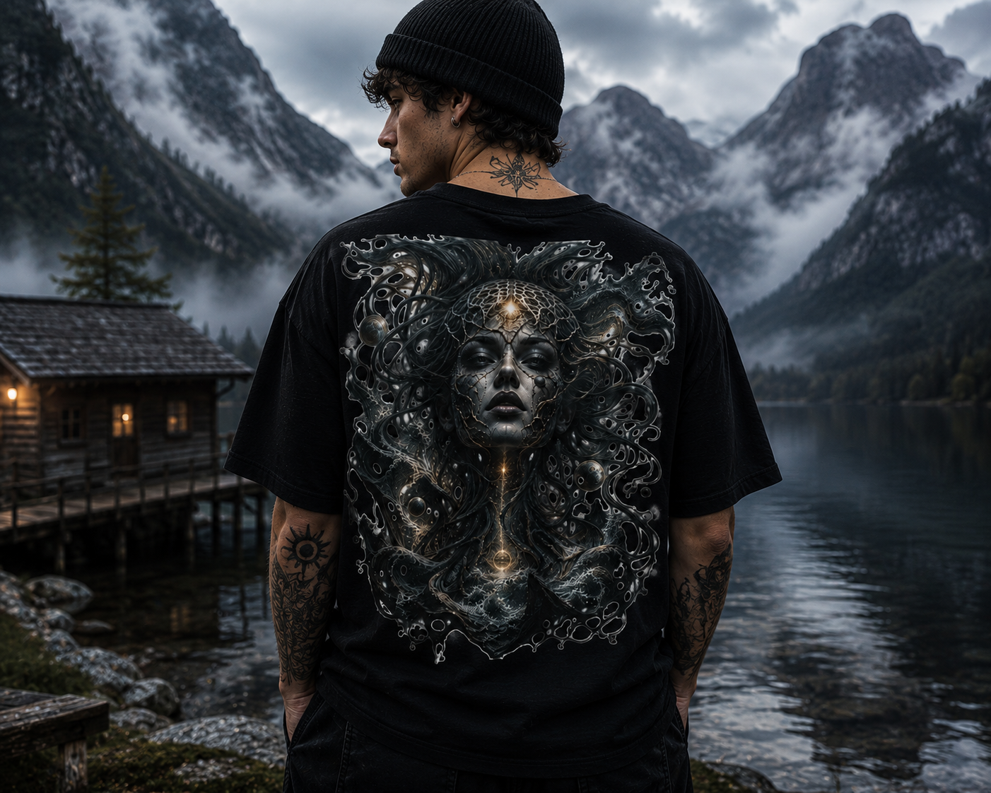 Mystic Medusa Graphic Tee — Dark Mythical Art T‑Shirt