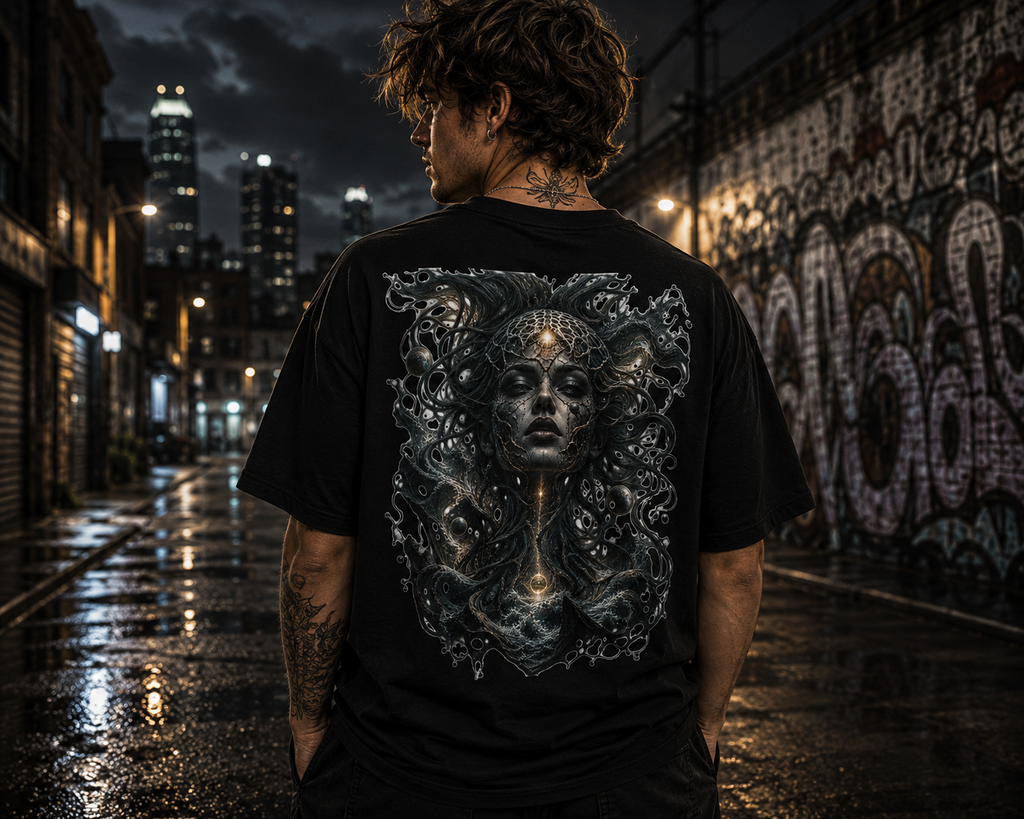Mystic Medusa Graphic Tee — Dark Mythical Art T‑Shirt