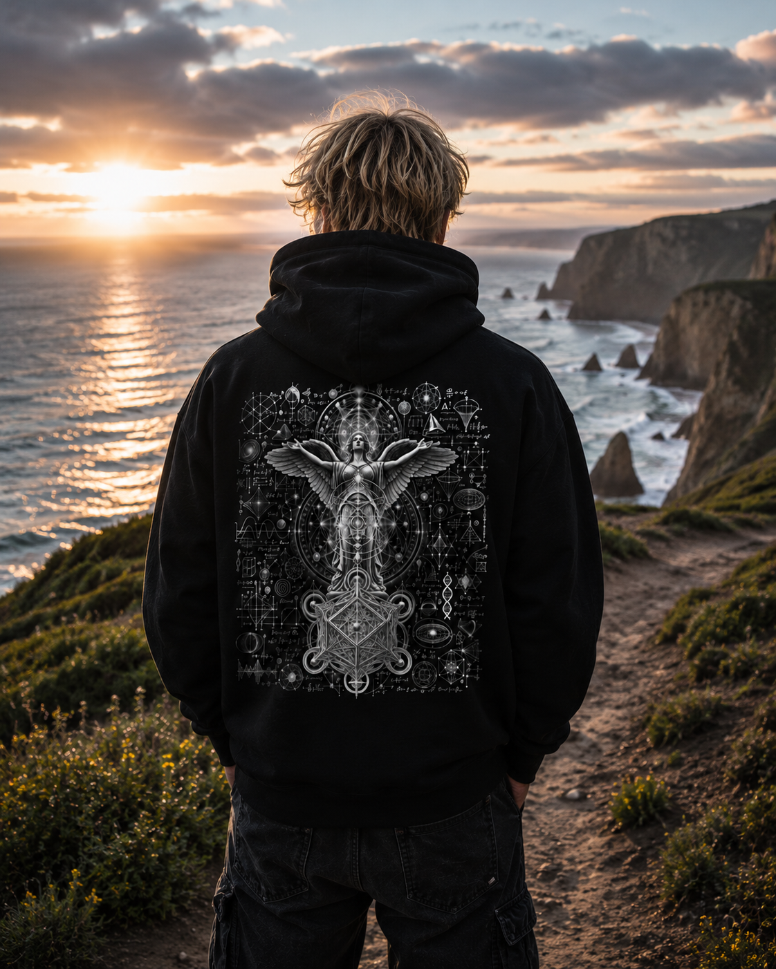 Metatron Hoodie Intricate M Backprint Sweatshirt