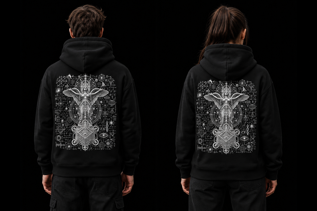 Metatron Hoodie Intricate M Backprint Sweatshirt