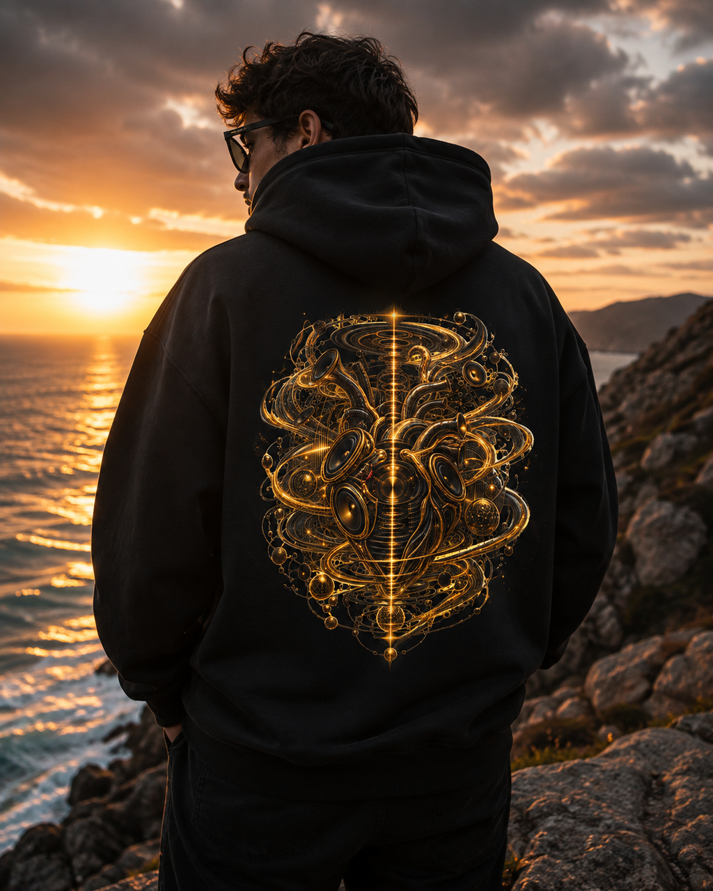 The architect  of sound Hoodie Sacred Geometry