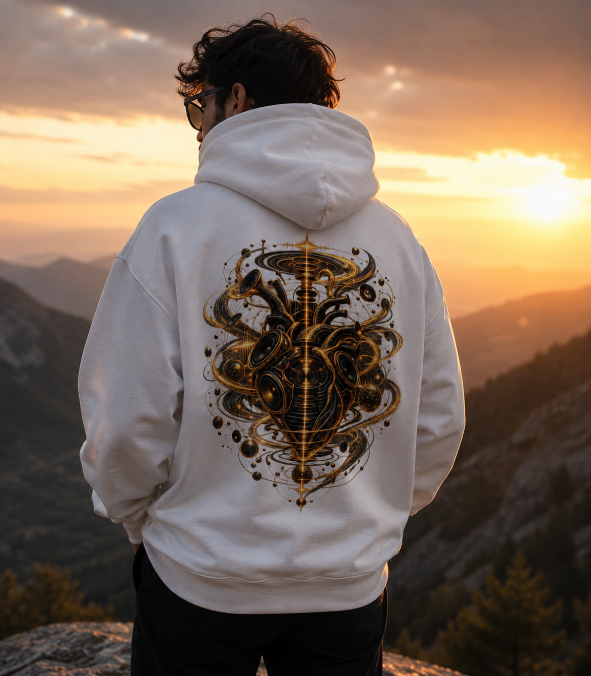 The architect  of sound Hoodie Sacred Geometry