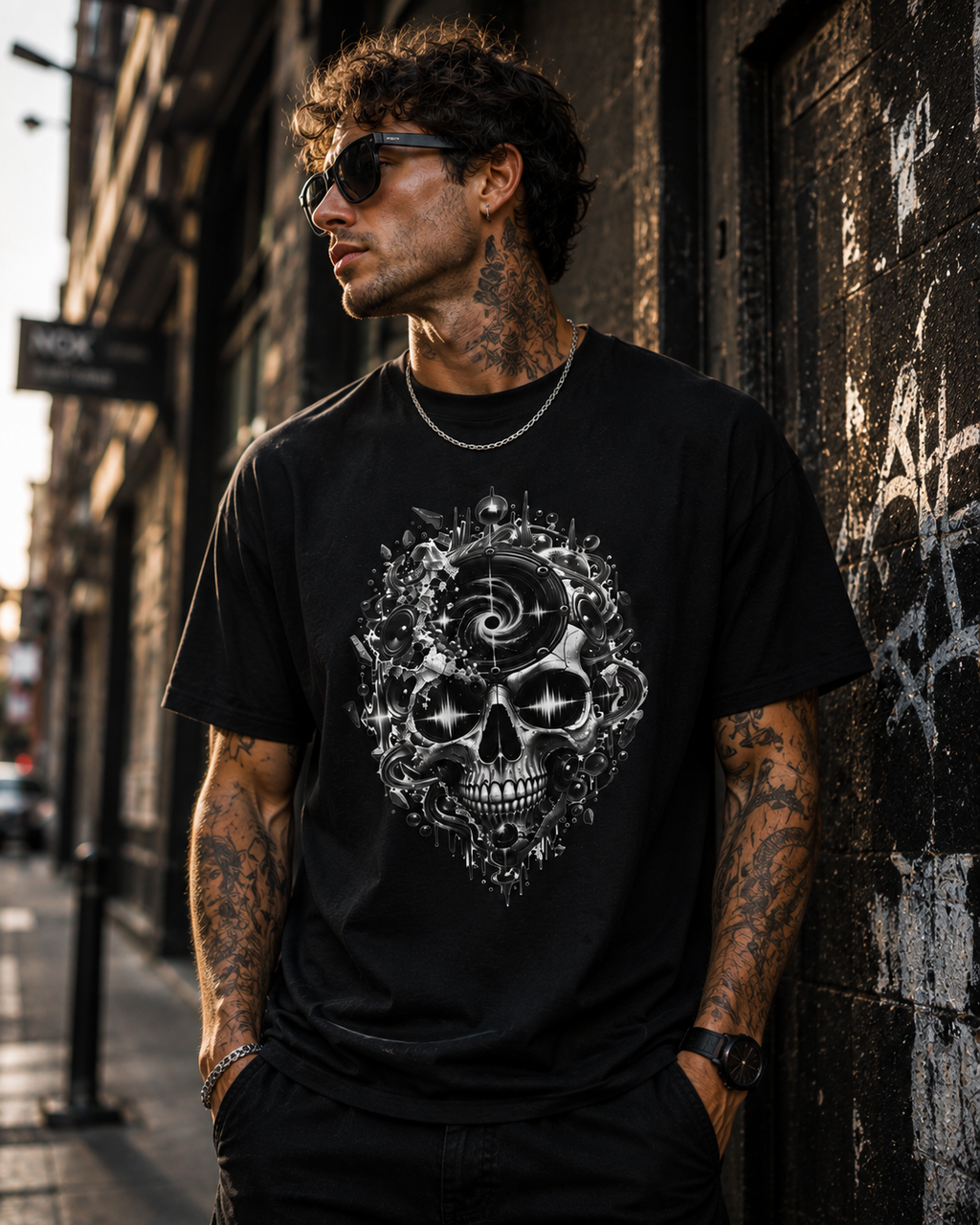 Skull Mandala Tee — Mystic Floral Skull Graphic T-Shirt