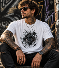 Mystic Eye Graphic Tee — Surreal All-Seeing Eye Art Shirt