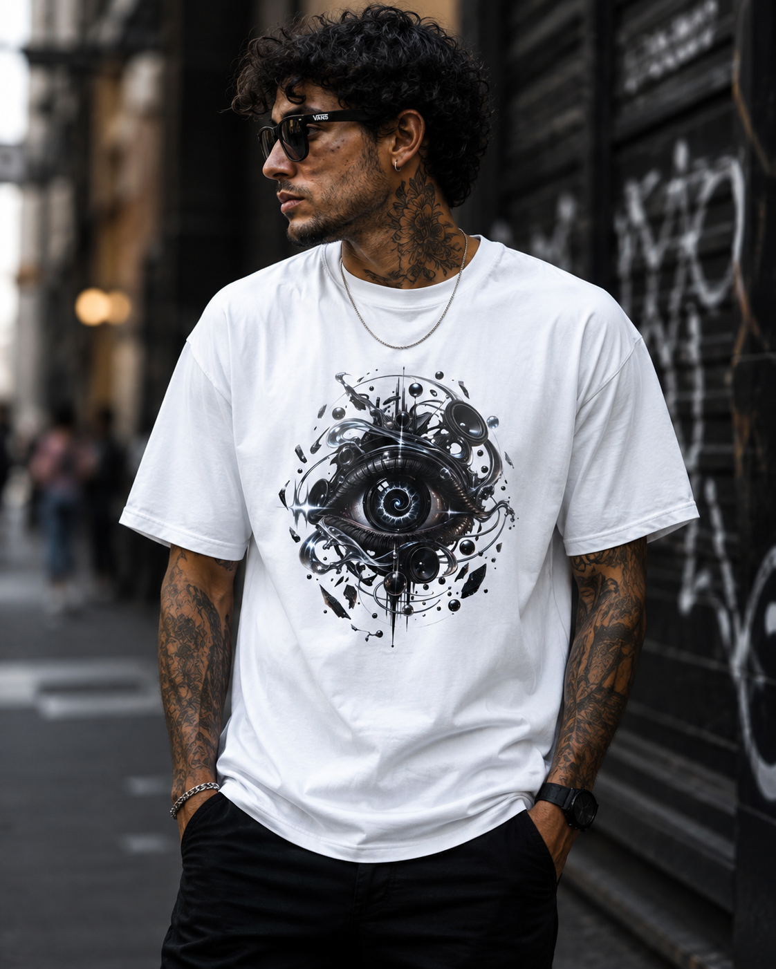 Mystic Eye Graphic Tee — Surreal All-Seeing Eye Art Shirt