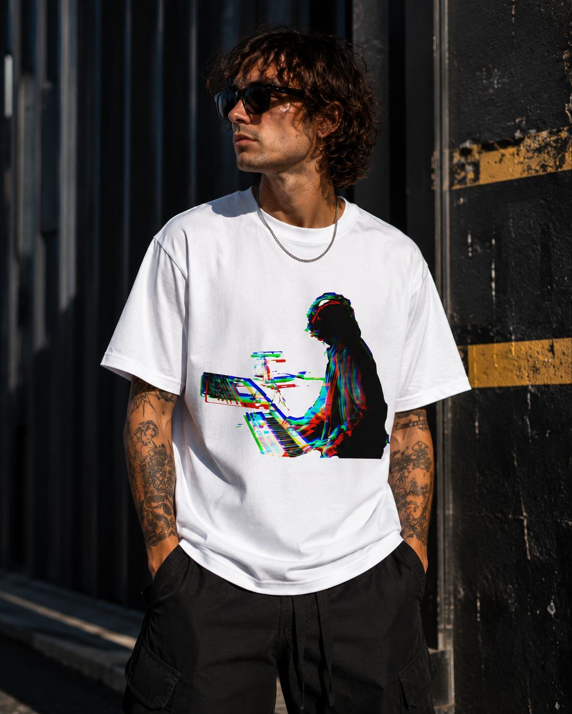 Signal Shift T-Shirt Glitch Music Producer Tee, Electronic Music Synth Shirt, Techno Rave Streetwear, DJ Festival Graphic Tee