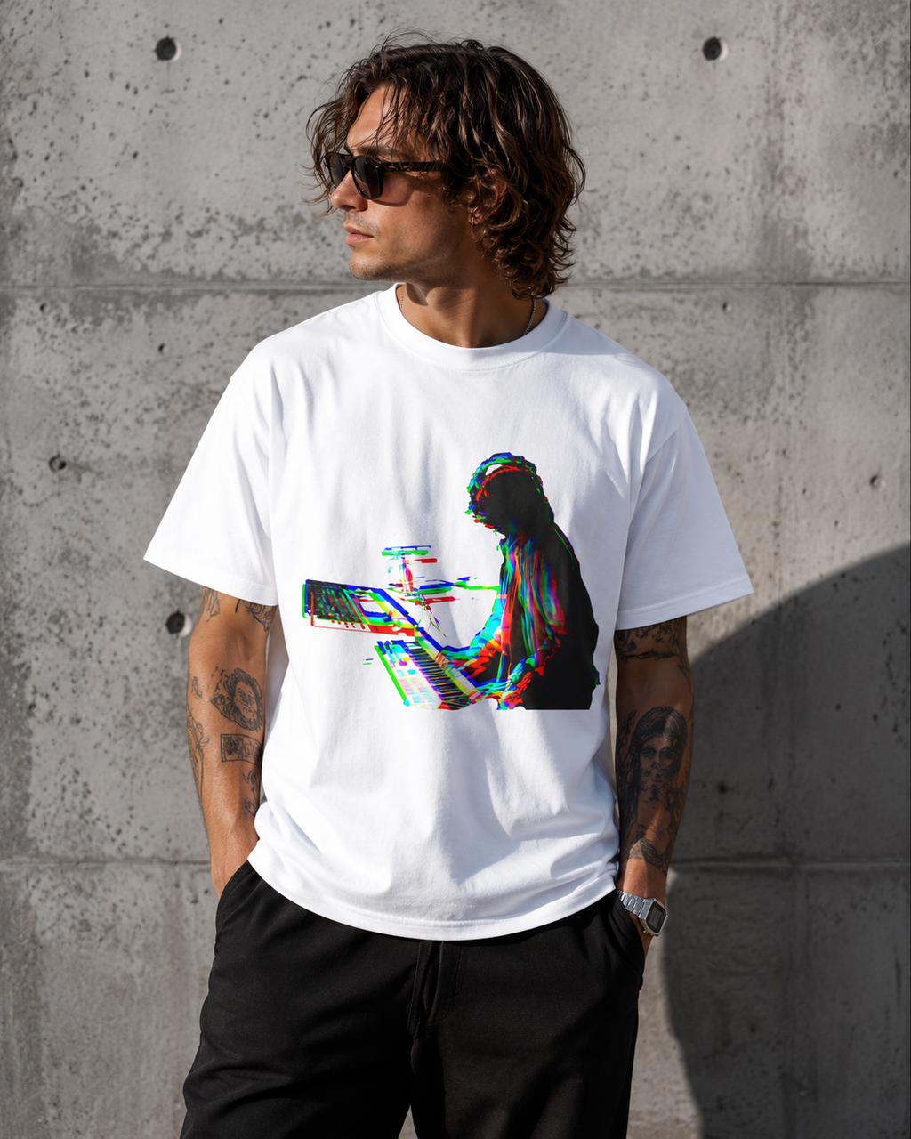 Signal Shift T-Shirt Glitch Music Producer Tee, Electronic Music Synth Shirt, Techno Rave Streetwear, DJ Festival Graphic Tee