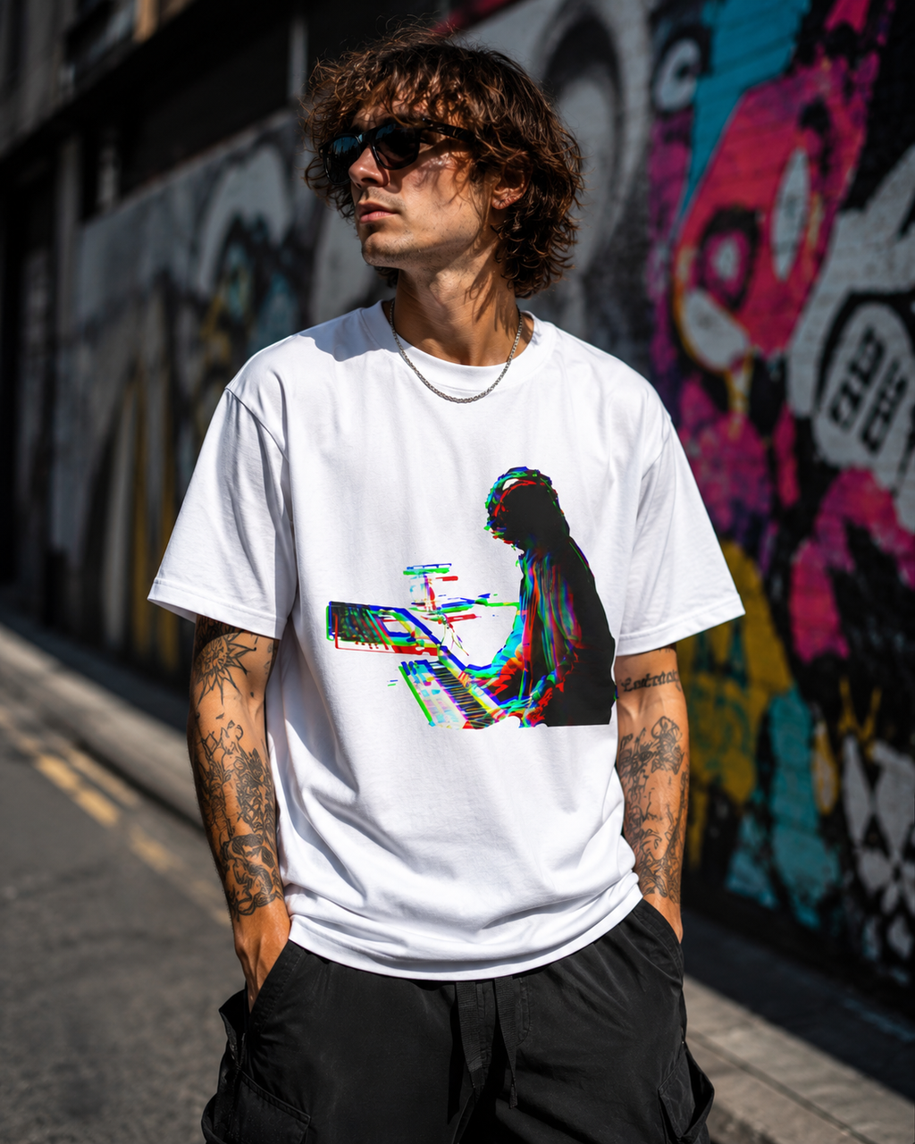 Signal Shift T-Shirt Glitch Music Producer Tee, Electronic Music Synth Shirt, Techno Rave Streetwear, DJ Festival Graphic Tee